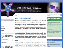 Tablet Screenshot of drug-resistance.org